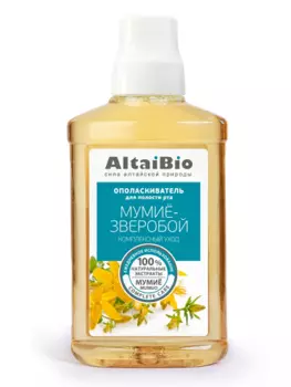 Ополаскиватель АлтайБио комплекс уход мумие/зверобой, 400 мл