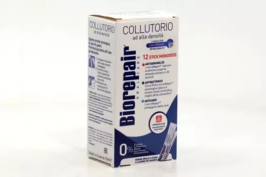 Ополаскиватель Биорепейр д/полости рта Антибактериальный густая консистен, 12 мл, 12 шт