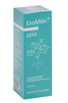 Ополаскиватель д/полости рта ExoMitin Dent с антиоксидантом SkQ1, 250 мл