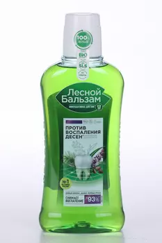Ополаскиватель д/рта Лесной бальзам кедровые орешки/шалфей, 400 мл