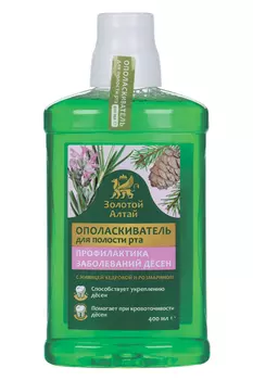 Ополаскиватель д/рта Золотой Алтай п/заболеваний десен, 400 мл