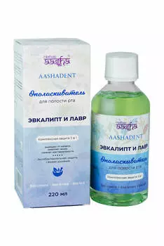 Ополаскиватель для полости рта Эвкалипт и Лавр AASHA HERBALS, 220 мл