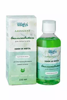 Ополаскиватель для полости рта Ним и Мята AASHA HERBALS, 220 мл