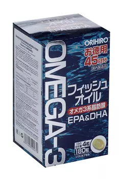 Орихиро Омега-3, 180 шт, капсулы