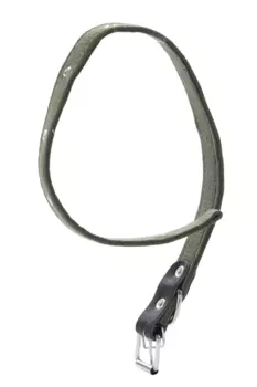 Ошейник брезентовый двухслойный, 62 х 3 см, ОШ 30-55 см, микс цветов