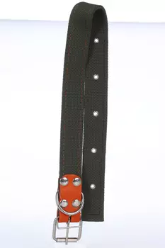 Ошейник брезентовый двухслойный, 68 х 3,5 см, ОШ 30-55 см