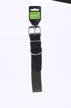 Ошейник брезентовый с кожей шир 35 мм шир 35 мм, обх. шеи 50 -59 см