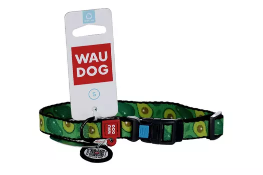 Ошейник COLLAR Waudog д/собак нейлоновый с адресником обхват шеи 23х35 см зеленый