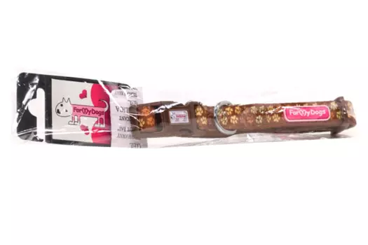 Ошейник ФоМайДогс лапки корич