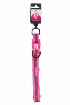 Ошейник ФоМайДогс светоотражающий фуксия