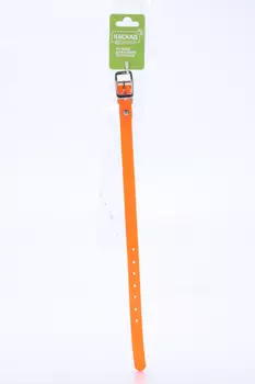 Ошейник из биотана шир. 15мм оранжевый обх шеи 21-30см