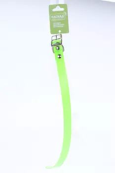 Ошейник из биотана шир. 20мм зеленый обх шеи 25-35см