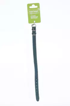 Ошейник кожаный двойной ширина 12 мм обхват шеи от 20 до 24 см