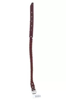 Ошейник кожаный плетеный, 42 х 2 см, ОШ 35-45 см, микс цветов