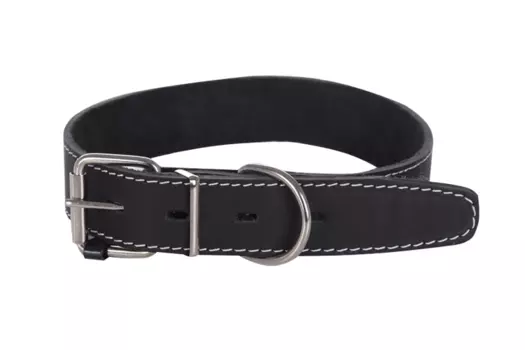 Ошейник кожаный ширина 35мм (обхват шеи от 50 до 59 см ) обхват шеи от 50 до 59 см