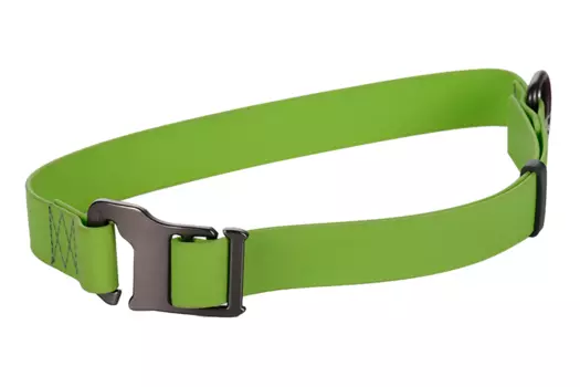 Ошейник WAUDOG Waterproof пряжка крючок 35-70 см салатовый