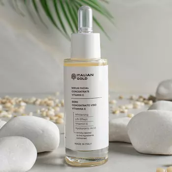 Осветляющая сыворотка для лица с гиалуроновой кислотой и витамином C, Italian Gold, 30 мл