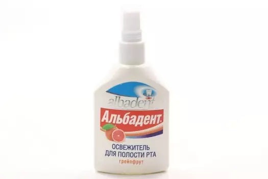 Освежитель Альбадент д/полости рта грейпфрут, 35 мл