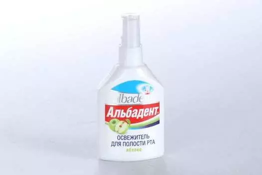 Освежитель АЛЬБАДЕНТ д/рта яблоко, 35 мл