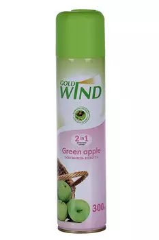 Освежитель воздуха Gold wind 2 в 1 Green apple 300 мл