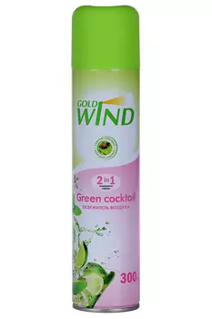 Освежитель воздуха Gold wind 2 в 1 Green cocktail 300 мл