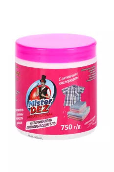 Отбеливатель-пятновыводитель Mister Dez PROFESSIONAL, с активным кислородом, 750 г