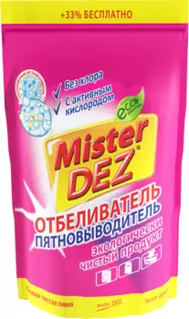 Отбеливатель-пятновыводитель Mister Dez с активным кислородом, 800 г