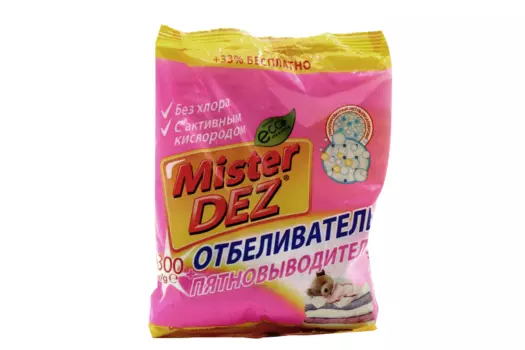 Отбеливатель-пятновыводитель Mister Dez с активным кислородом, 300 г