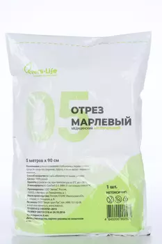 Отрез Evers Life марлевый мед н/стерил 90см х5 м