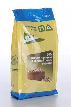 Отруби гречневые Продуктовая Аптека Из зеленой гречки Премиум, 300 г
