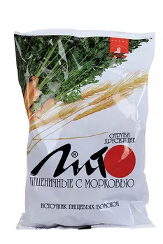 Отруби Лито хрустящие пшеничные с морковью и кальцием, 200 г
