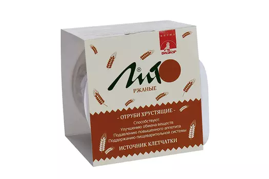 Отруби Лито хрустящие ржаные с кальцием, 20 г