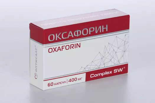 Оксафорин, 400 мг, 60 шт, капсулы