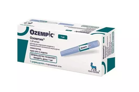 Оземпик 1.34 мг/мл, 3 мл, раствор для подкожного введения