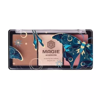 Палетка для скульптурирования лица Elegant trio Magie academie тон 02 Biege skin 10,5г