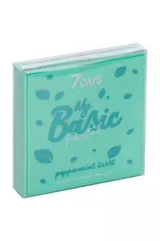 Палетка пигментов 7Days д/макияжа пастель 102 Peppermint twist мятная 9 шт