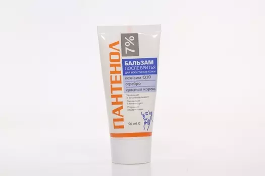 Пантенол 7% бальзам п/бритья с коэнзимом/серебром, 50 мл