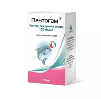 Пантогам 100 мг/1 мл, 100 мл, раствор