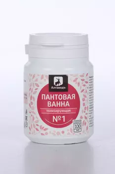 Пантовая ванна № 1 Алтаведъ Тонизирующая с красным корнем/зверобоем/маральим корнем сухая, 100 мл