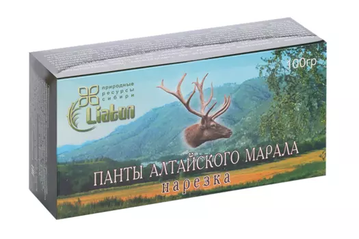 Панты Лиатон алтайского марала нарезка, 100 г