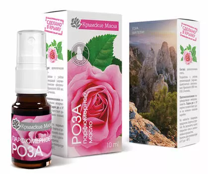Парфюмерное масло Роза ТМ "Крымские масла, спрей, 10 мл