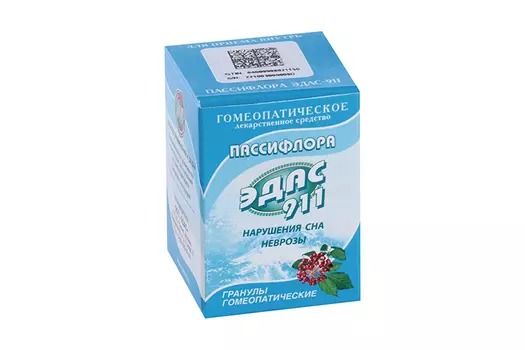 Пассифлора Эдас-911, 20 г, гранулы гомеопатические
