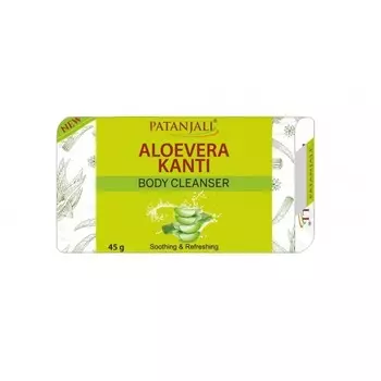 PATANJALI Aloevera Kanti Body Cleanser Мыло травяное натуральное Алое Вера Канти 45г