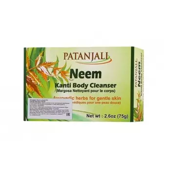 PATANJALI Natural herbal soap Nim Мыло травяное натуральное Ним 75г