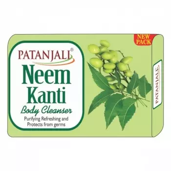 PATANJALI Neem Kanti Body Cleanser Мыло травяное натуральное Ним 150г