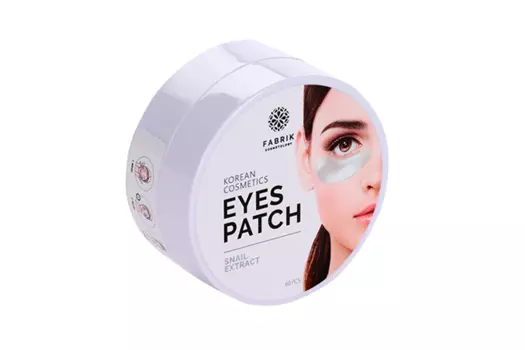 Патчи д/глаз Fabrik Cosmetology с экстракт муцина улитки в банке, 60 шт