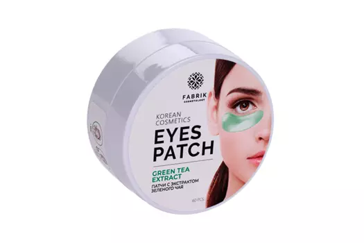 Патчи Fabrik cosmetology с экстрактом зеленого чая д/глаз, 60 шт