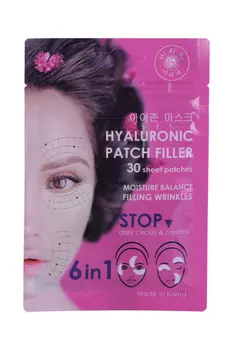 Патчи-филлеры Mi-Ri-Ne гиалур ткан 6в1 д/кожи вокруг глаз межбров/носогуб склад, 30 шт