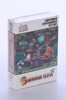 Пазл Нескучные игры Винни Пух фигурный деревянный