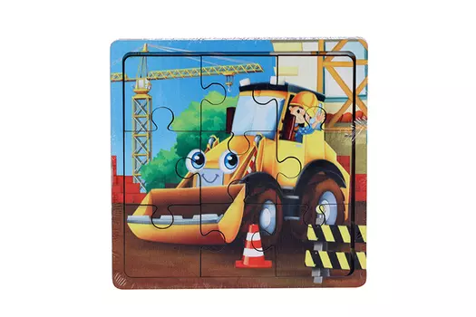 Пазл «Трактор», 9 деталей